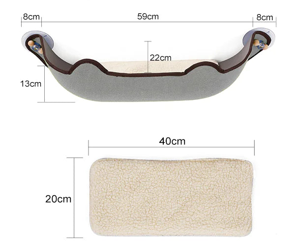 Hamac de fenêtre pour chat – SunView™