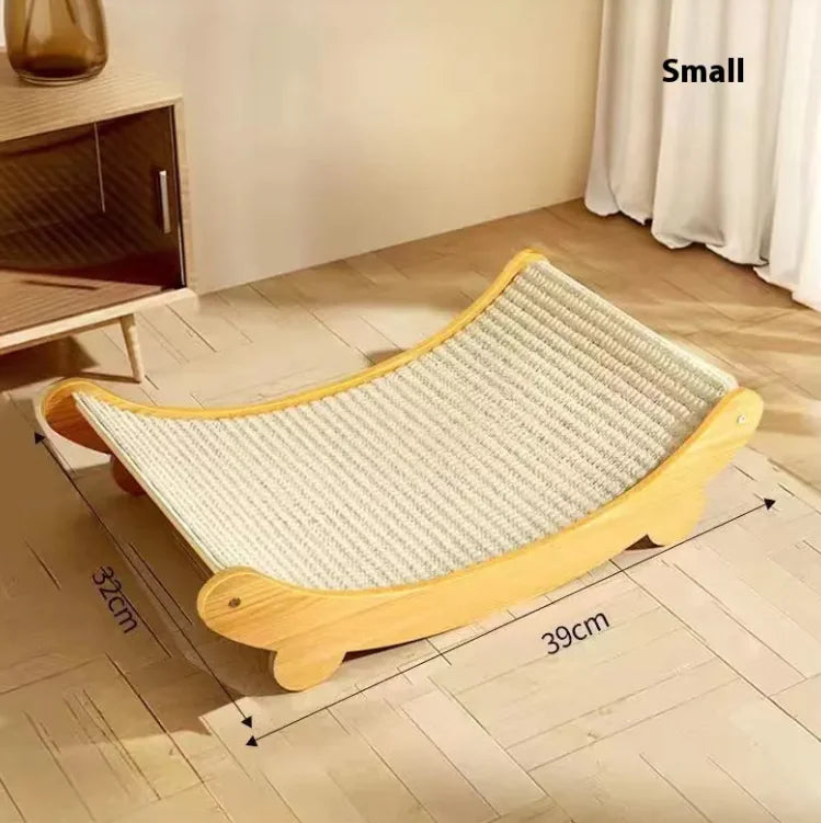 Griffoir en bois et sisal naturel Sisal Blanket™