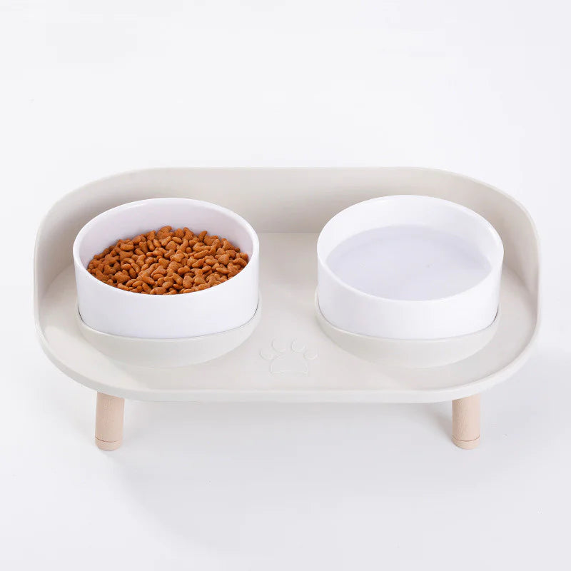 Gamelle surélevée anti-renversement pour chat – BalanceBowl™