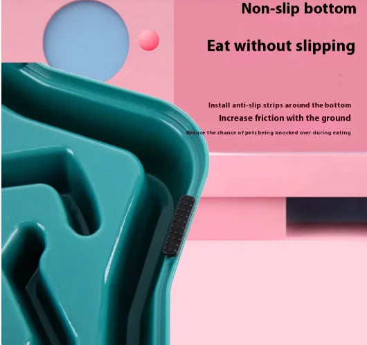 Gamelle anti-glouton pour chats et chiens – SlowFeast™