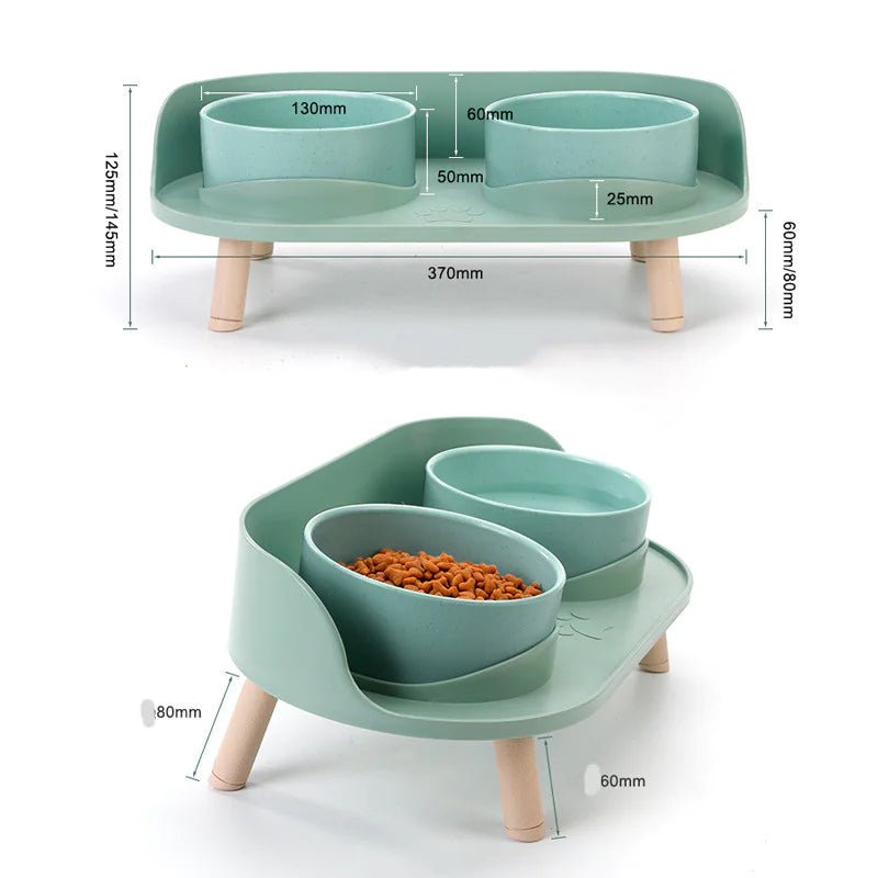 Gamelle surélevée anti-renversement pour chat – BalanceBowl™