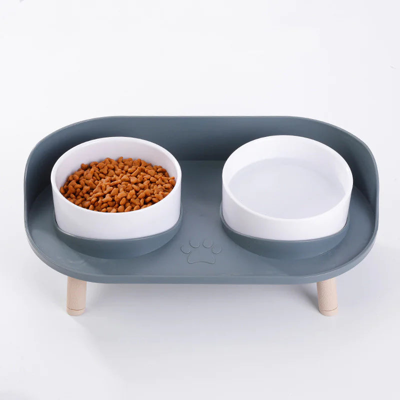 Gamelle surélevée anti-renversement pour chat – BalanceBowl™